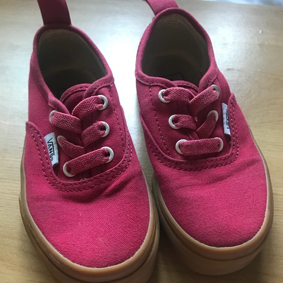 toddler red vans shoes